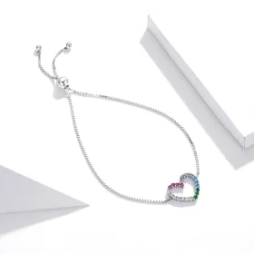 Pandora Style Silver Love of Rainbow bracelet - SCB216 Pandora Style Silver Love of Rainbow bracelet - SCB216