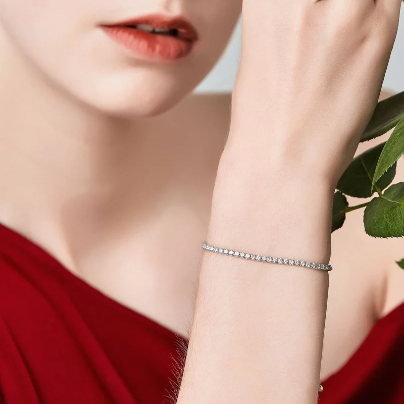 (image for) Pandora Style Silver Lovingly bracelet - SCB029 - View 2