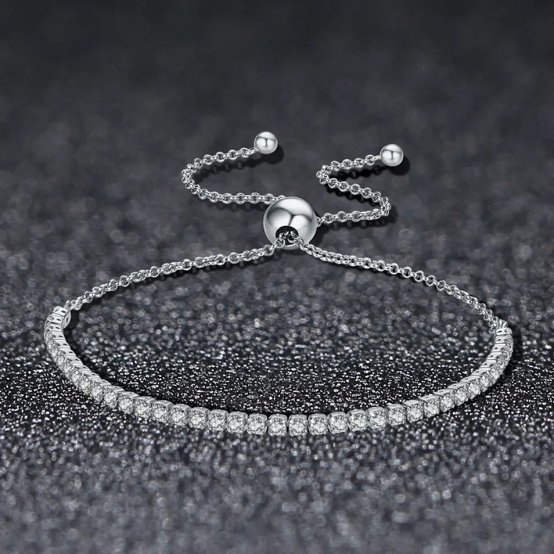 (image for) Pandora Style Silver Lovingly bracelet - SCB029 - View 3