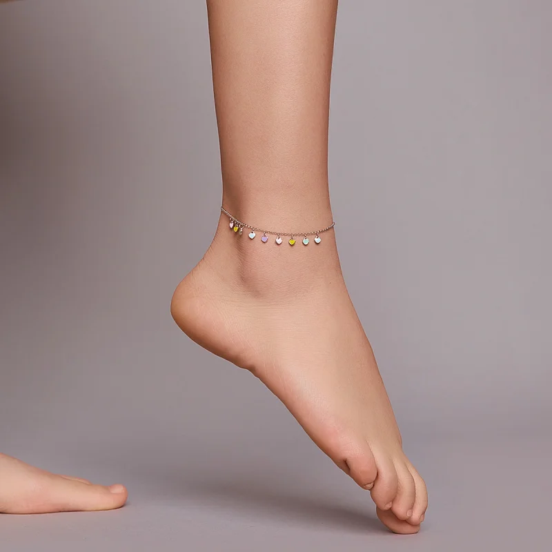 (image for) Pandora Style Silver Rainbow Love bracelet - SCT020 - View 6