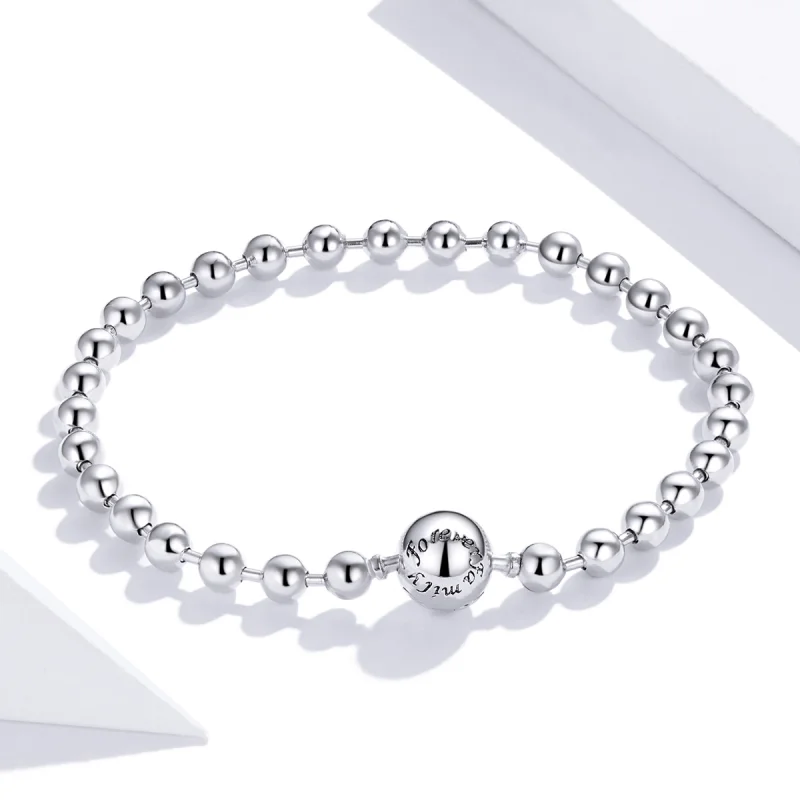 (image for) Pandora Style Silver Silver Ball bracelet - SCB208 - View 2