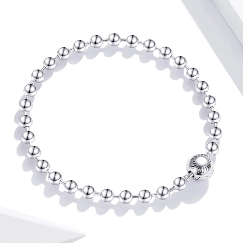 (image for) Pandora Style Silver Silver Ball bracelet - SCB208 - View 3