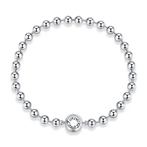 (image for) Pandora Style Silver Silver Ball bracelet - SCB208