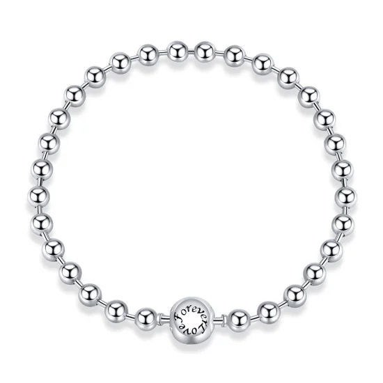 (image for) Pandora Style Silver Silver Ball bracelet - SCB208