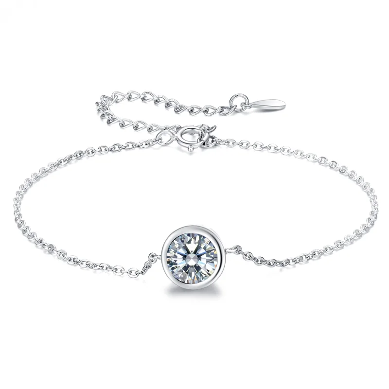 (image for) Pandora Style Silver Simple Chain Slider Bracelet - SCB157 - Product Image