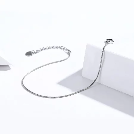 Pandora Style Silver Snake Chain Bracelet - SCB153