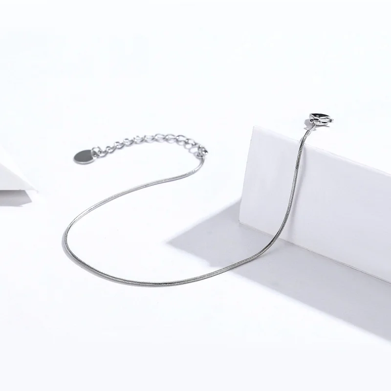 (image for) Pandora Style Silver Snake Chain Bracelet - SCB153 - View 3