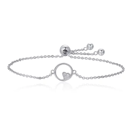 Pandora Style Silver Sweetheart Baby Slider Bracelet - SCB020