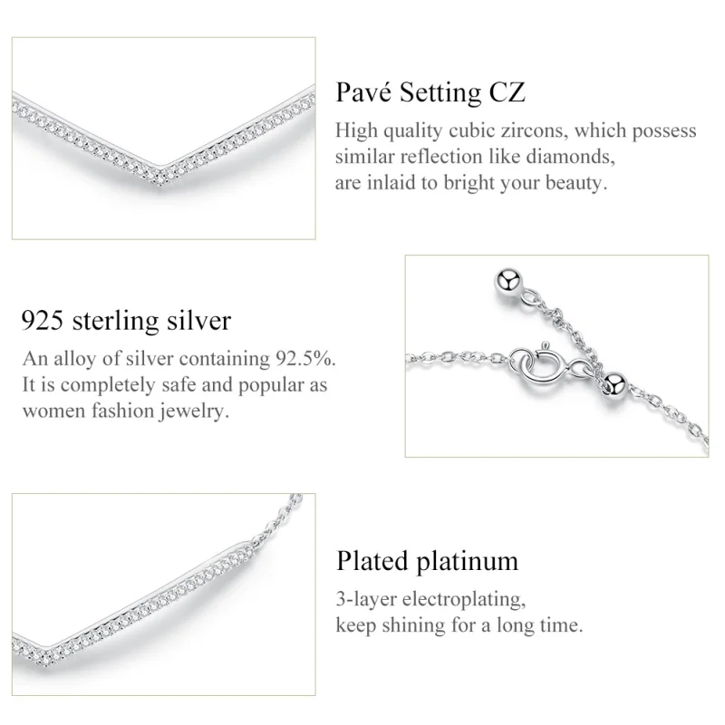 (image for) Pandora Style Silver Triumphant Return Chain Slider Bracelet - SCB137 - View 4
