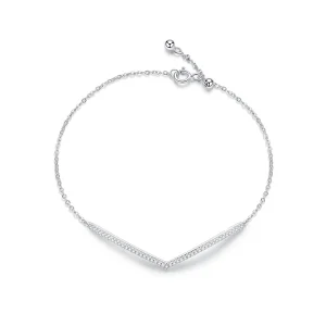 (image for) Pandora Style Silver Triumphant Return Chain Slider Bracelet - SCB137