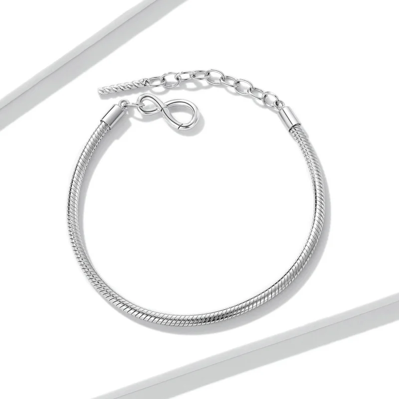 (image for) Pandora Style Simple and Infinite Bracelet - BSB085 - View 4