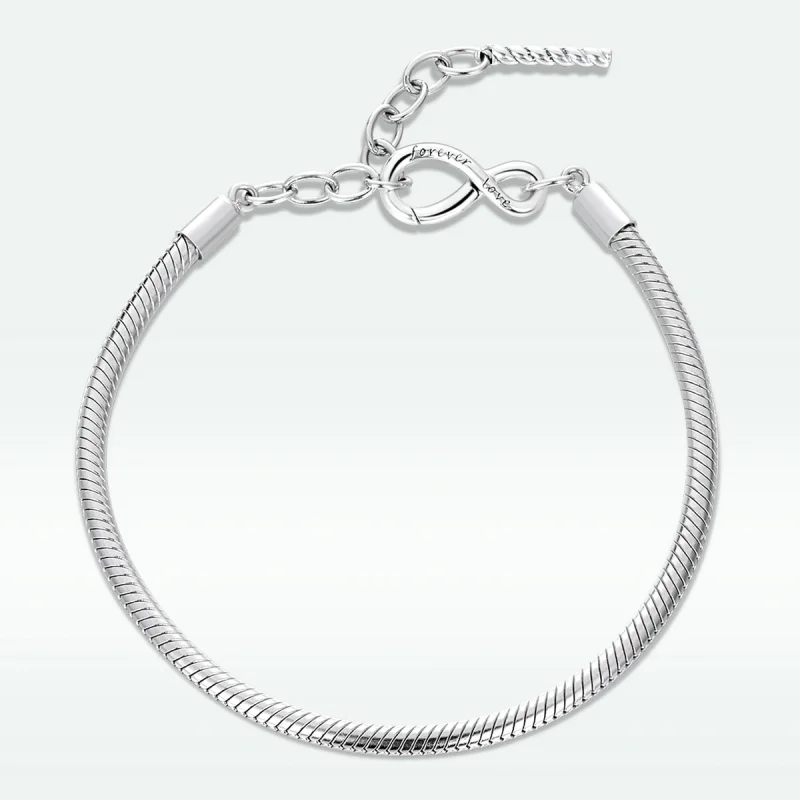 (image for) Pandora Style Simple and Infinite Bracelet - BSB085 - Product Image