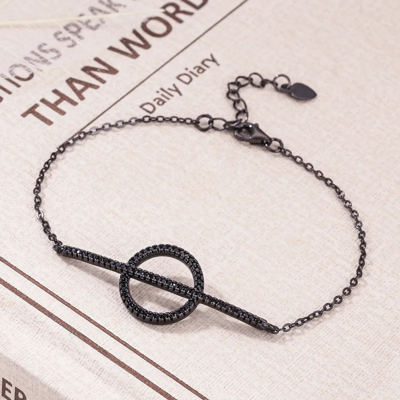 (image for) Pandora Style Simple Geometry Bracelet - VSB011 - View 3