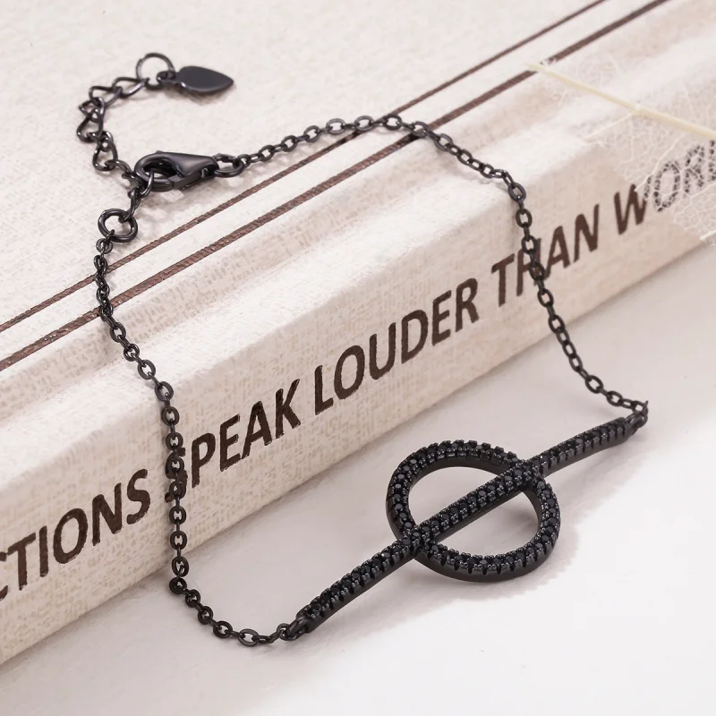 (image for) Pandora Style Simple Geometry Bracelet - VSB011 - View 5