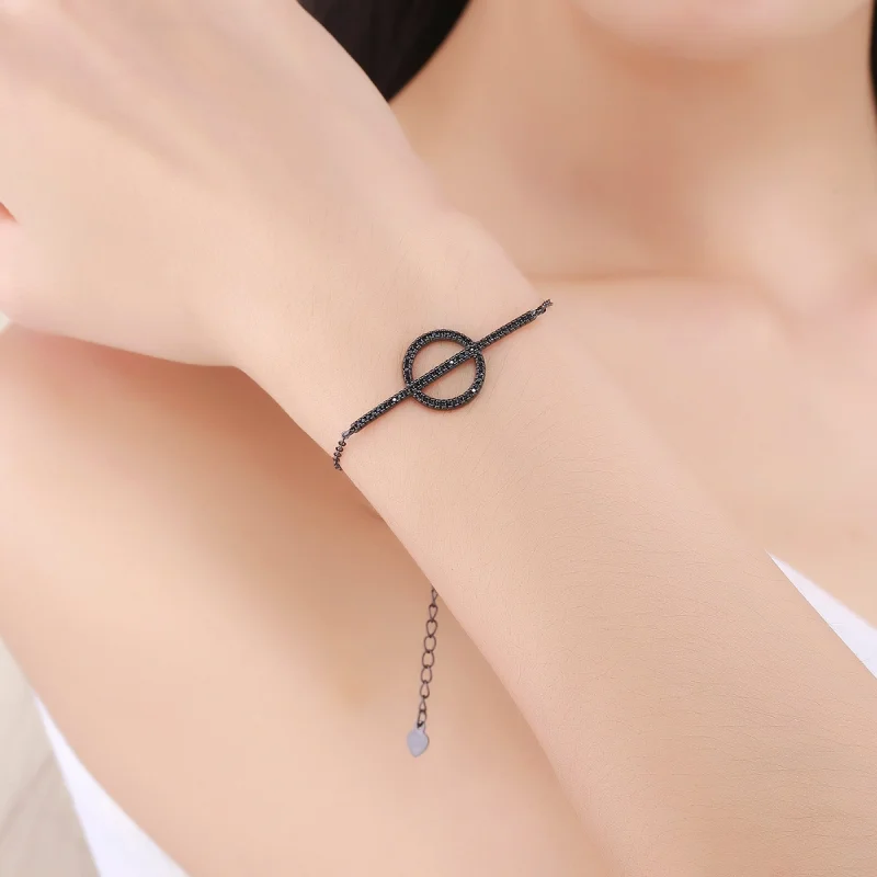 (image for) Pandora Style Simple Geometry Bracelet - VSB011 - View 6