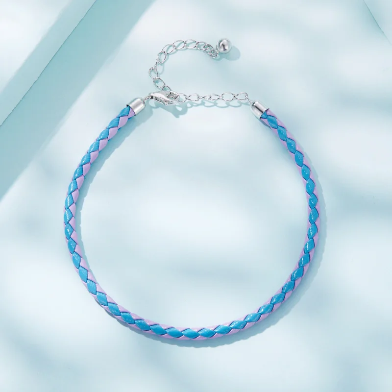 (image for) Pandora Style Simple Leather Bracelet - SCB243-CF - View 4