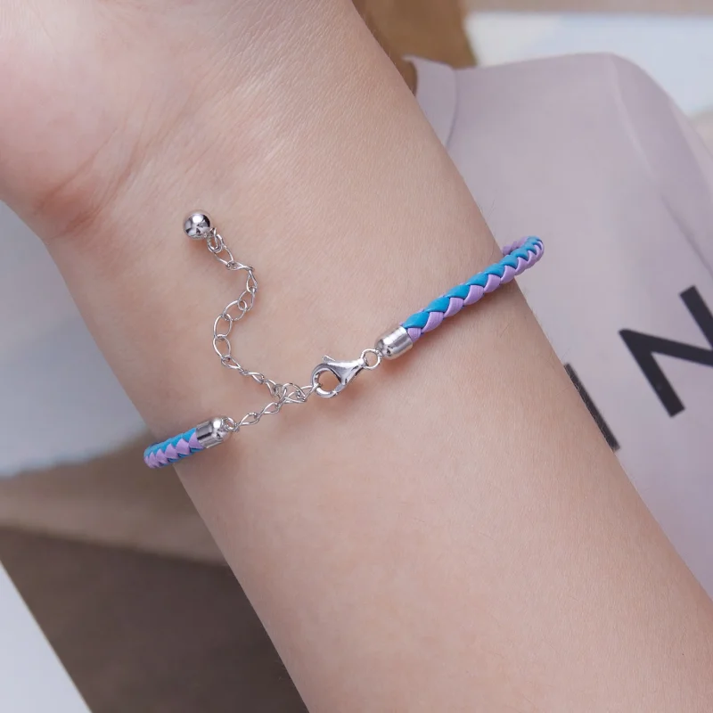 (image for) Pandora Style Simple Leather Bracelet - SCB243-CF - View 6