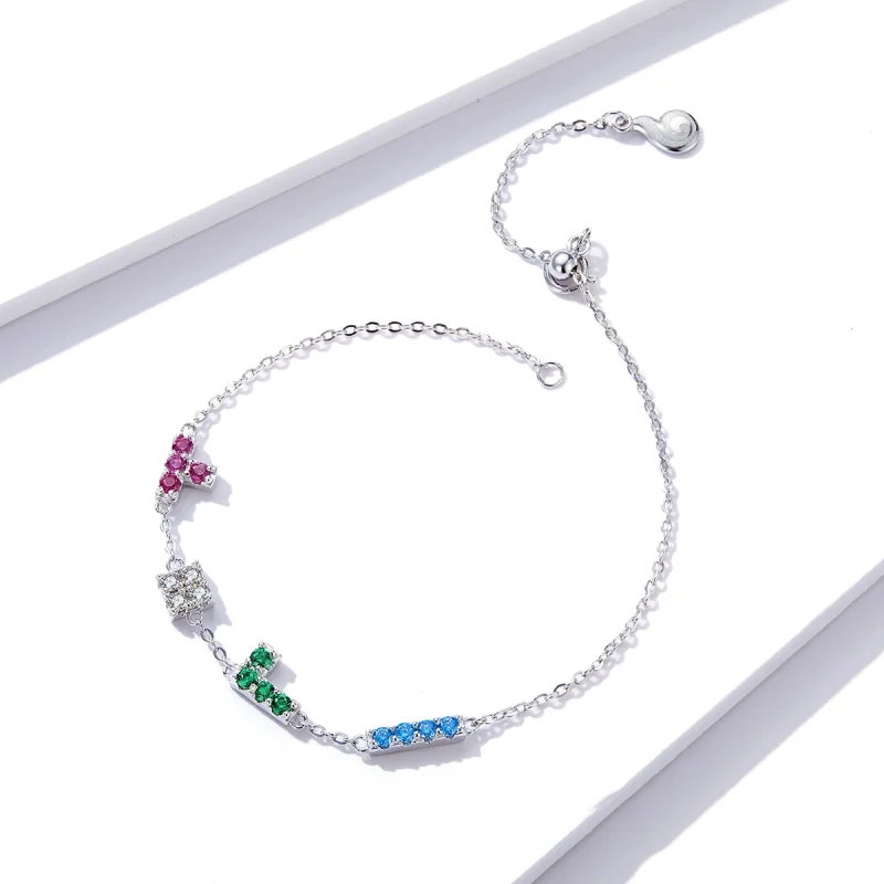 (image for) Pandora Style Tetris Bracelet - BSB040 - View 3