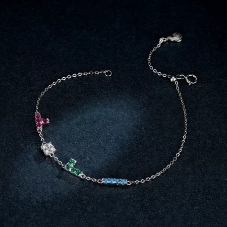 Pandora Style Tetris Bracelet - BSB040