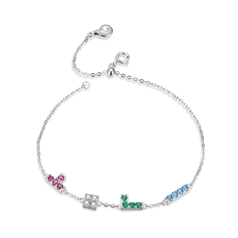 (image for) Pandora Style Tetris Bracelet - BSB040 - Product Image