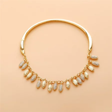 Limited Edition Floating Grains Bangle, PANDORA Shine™ & Clear CZ - 567715CZ