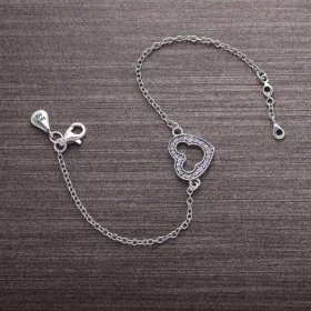 PANDORA Disney, Mickey Silhouette Bracelet, Clear CZ - 590512CZ