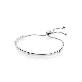 PANDORA Explosion of Love Bangle, Fancy Fuchsia Pink Clear CZ - 596585FPC PANDORA Explosion of Love Bangle, Fancy Fuchsia Pink Clear CZ - 596585FPC