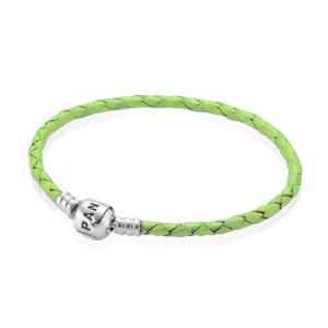 (image for) PANDORA Green Single Leather Bracelet - 590705CRD-VT