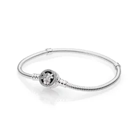 PANDORA Moments Silver Bracelet Poetic Blooms Clasp - 590744CZ PANDORA Moments Silver Bracelet Poetic Blooms Clasp - 590744CZ