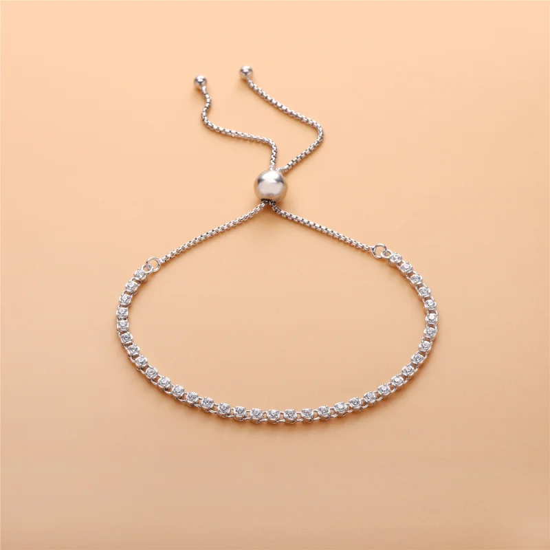 (image for) PANDORA Multi-Color Sparkling Strand Bracelet, Multi-Colored CZ - 590524PCZMX - View 3