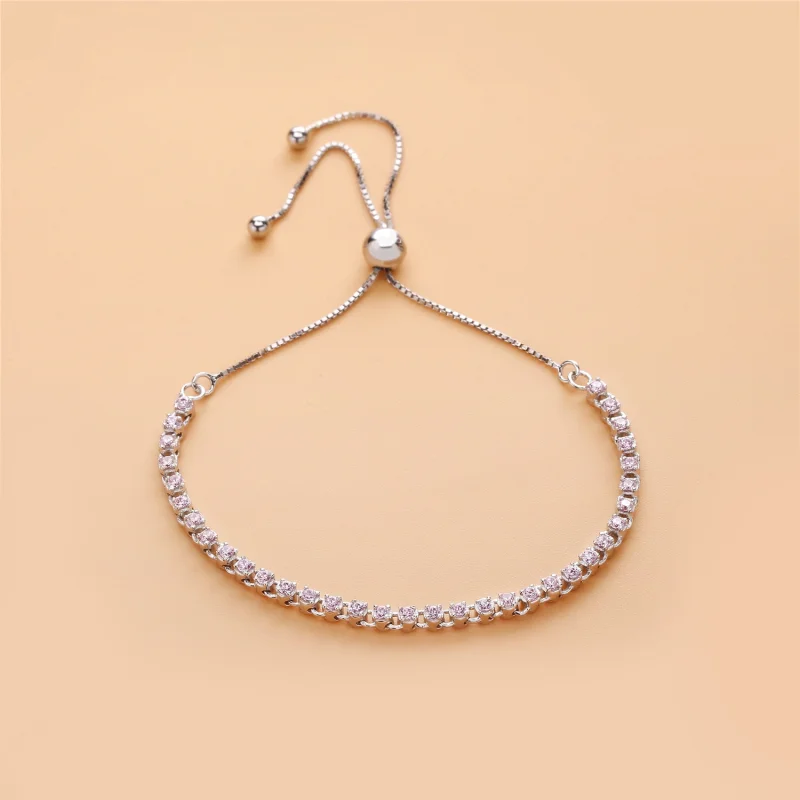 (image for) PANDORA Multi-Color Sparkling Strand Bracelet, Multi-Colored CZ - 590524PCZMX - View 4