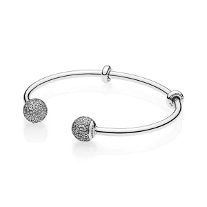 (image for) PANDORA Open Bangle, Clear CZ - 596438CZ