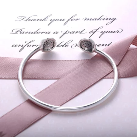 PANDORA Signature Open Silver Bangle - 590528CZ