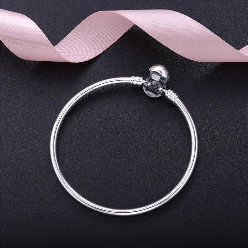 (image for) PANDORA Sparkling Hexagon Bangle - PE0009-1B - View 4