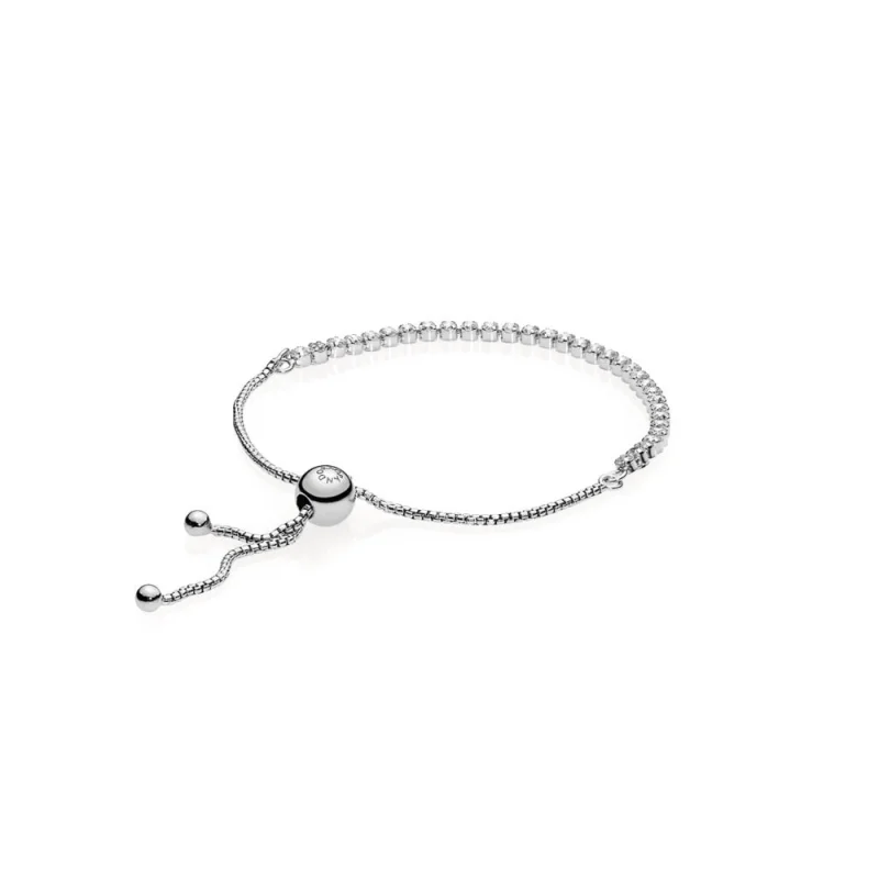 (image for) PANDORA Sparkling Strand Bracelet, Clear CZ - 590524CZ - View 2