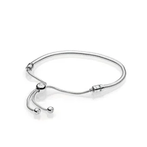 (image for) PANDORA Sterling Silver Sliding Bracelet, Clear CZ - 597125CZ-2