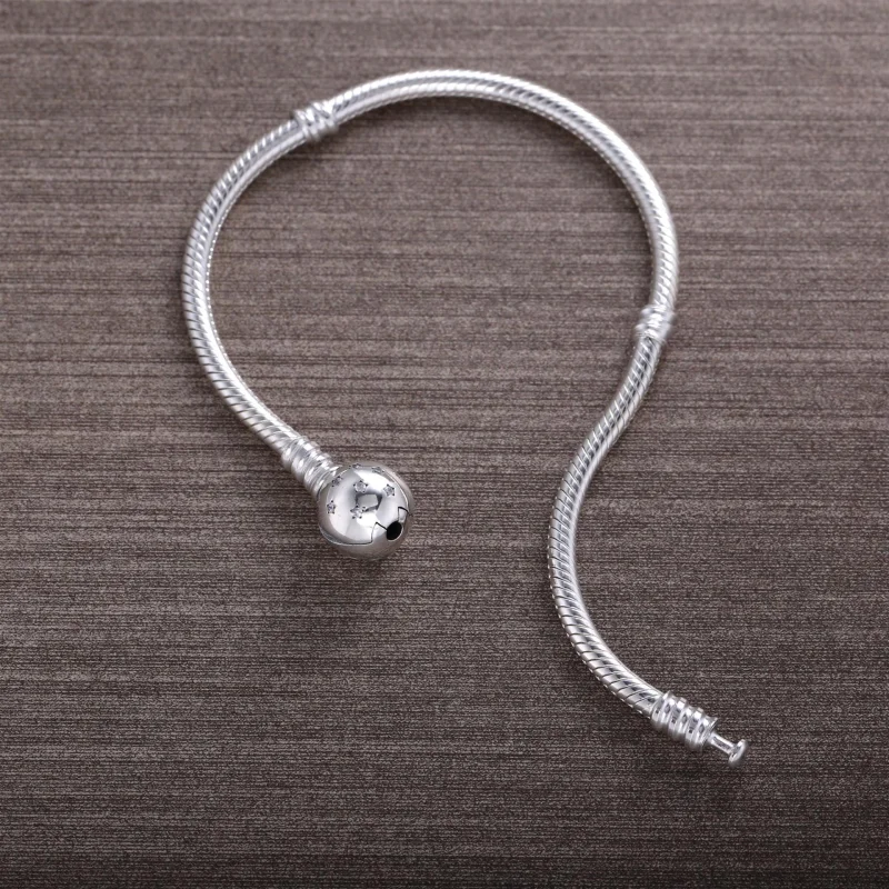 (image for) PANDORA Sterling Silver with Star Clasp Bracelet - PE00023-1B - View 2