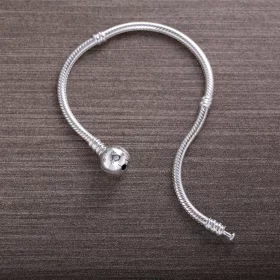 PANDORA Sterling Silver with Star Clasp Bracelet - PE00023-1B PANDORA Sterling Silver with Star Clasp Bracelet - PE00023-1B