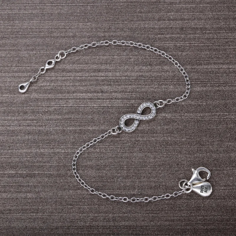 (image for) PANDORA Symbol of Infinity Bracelet, Clear CZ - 590509CZ - View 2