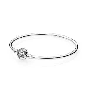 (image for) PANDORA Unique Snowflake Moments Silver Bangle - 590740CZ