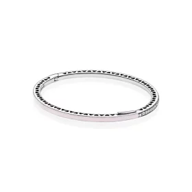 Radiant Hearts of PANDORA Bangle Bracelet, Light Pink Enamel & Clear CZ - 590537EN68 Radiant Hearts of PANDORA Bangle Bracelet, Light Pink Enamel & Clear CZ - 590537EN68