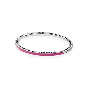 Radiant Hearts of PANDORA Bangle Bracelet, Radiant Orchid Enamel & Clear CZ - 590537EN69 Radiant Hearts of PANDORA Bangle Bracelet, Radiant Orchid Enamel & Clear CZ - 590537EN69