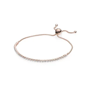 (image for) Sparkling Strand Bracelet, PANDORA Rose™ & Clear CZ - 580524CZ