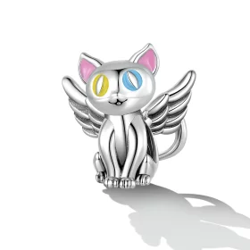 Pandora Style Angel Cat Charm - SCC2299 Pandora Style Angel Cat Charm - SCC2299