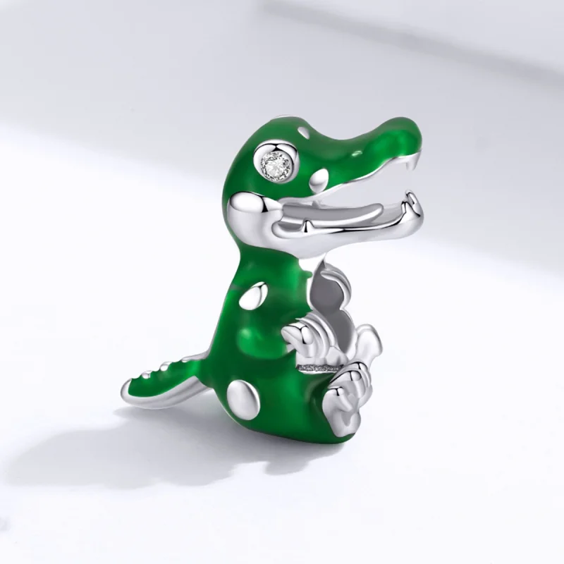 (image for) Pandora Style Baby Crocodile Charm - BSC190 - View 2