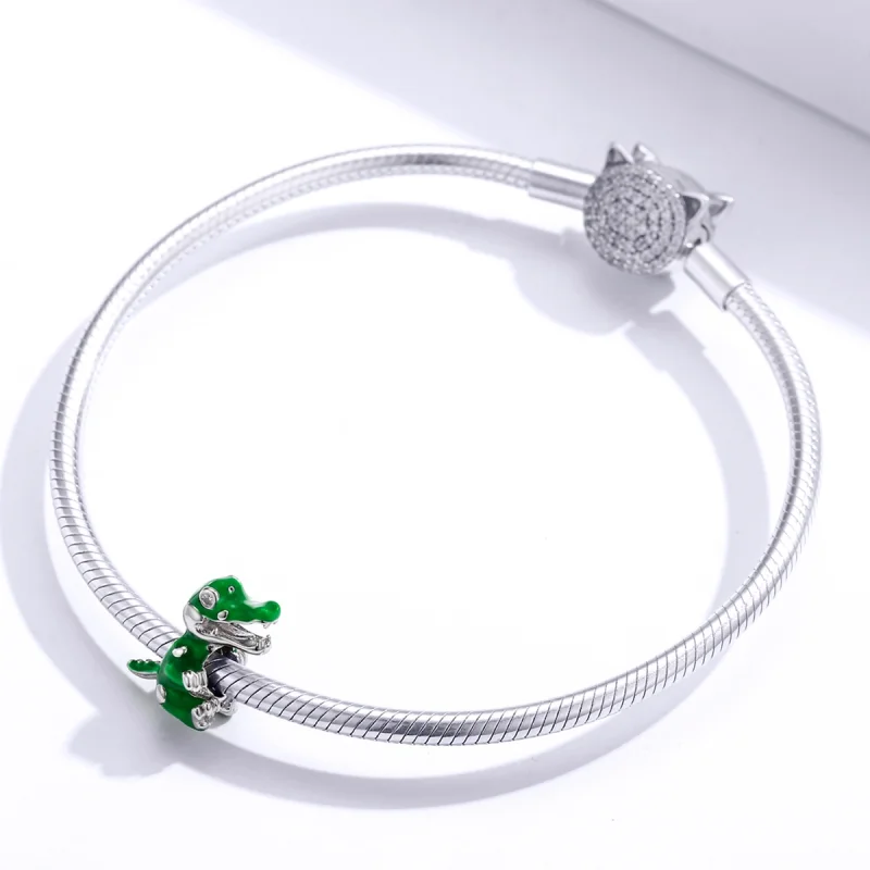 (image for) Pandora Style Baby Crocodile Charm - BSC190 - View 3