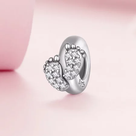 Pandora Style Baby Feet Spacer Charm - BSC688