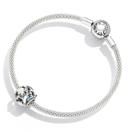 Pandora Style Birds and Flowers - Equinox Charm - SCC2194