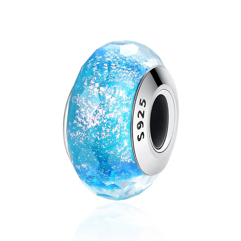 (image for) Pandora Style Blue Murano Glass Bead Charm - SCZ054 - Product Image
