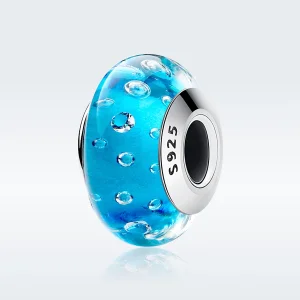 (image for) Pandora Style Blue Trend with Threaded Murano Glass Charm - SCZ029